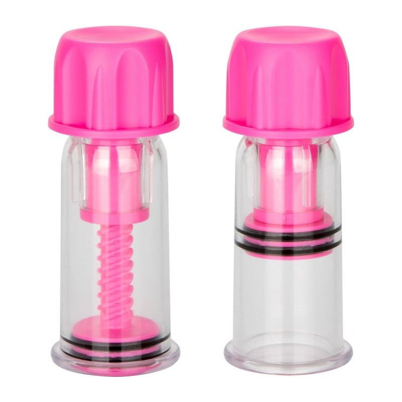 Nipple Play Vacuum Twist Suckers in Pink Nipple Suckers - Tophatter Daily Deals