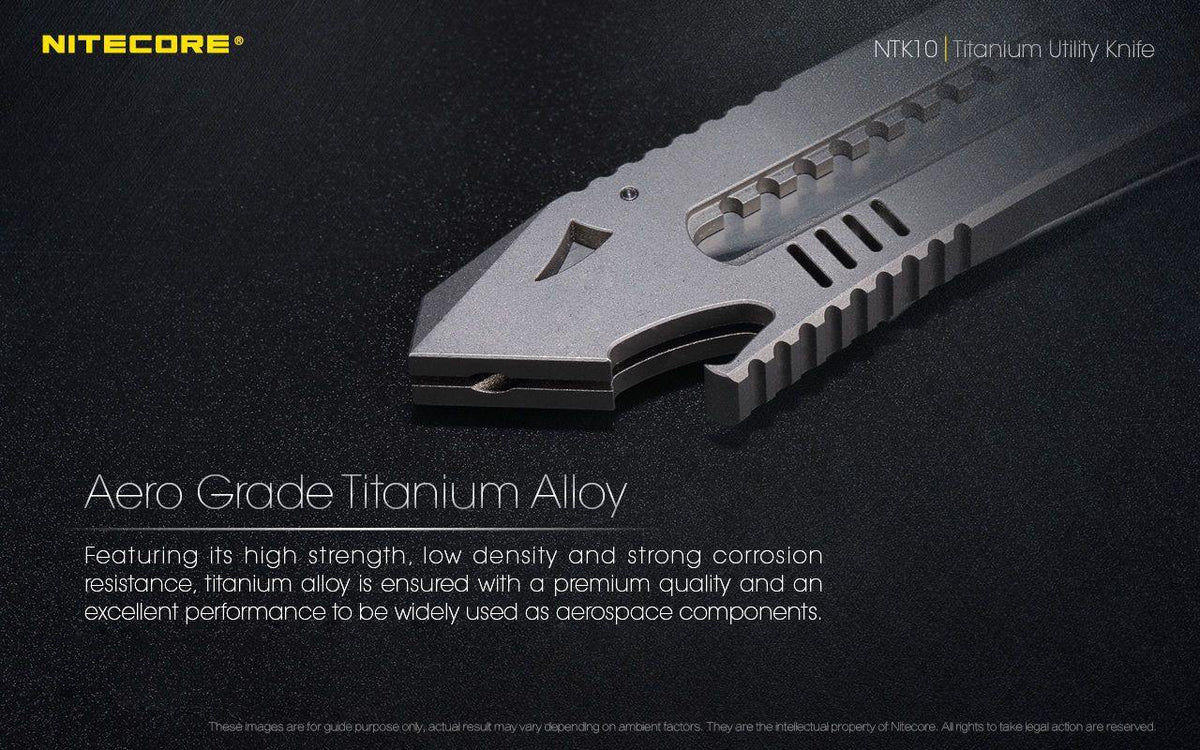 NITECORE NTK10 TITANIUM UTILITY KNIFE - Tophatter's Army Deals KNIVES - Tophatter Daily Deals