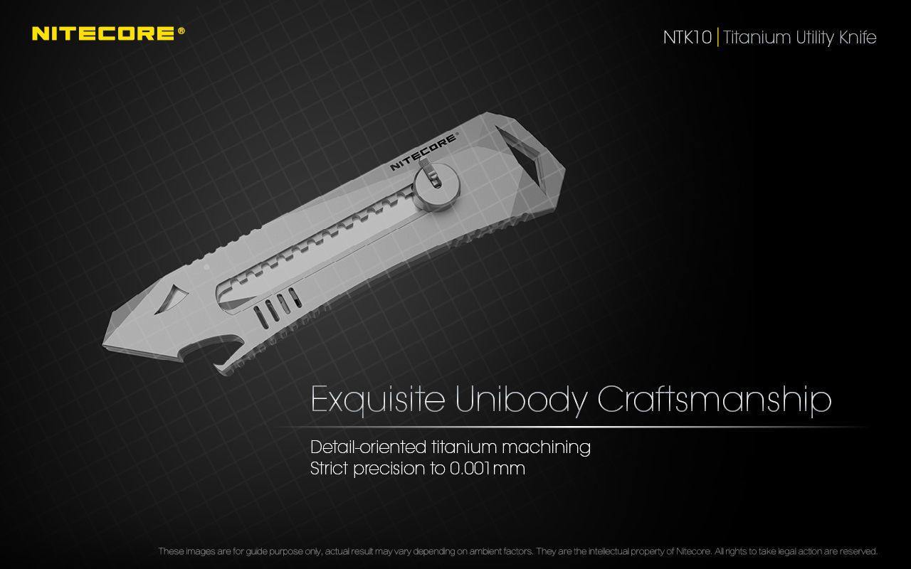 NITECORE NTK10 TITANIUM UTILITY KNIFE - Tophatter's Army Deals KNIVES - Tophatter Daily Deals