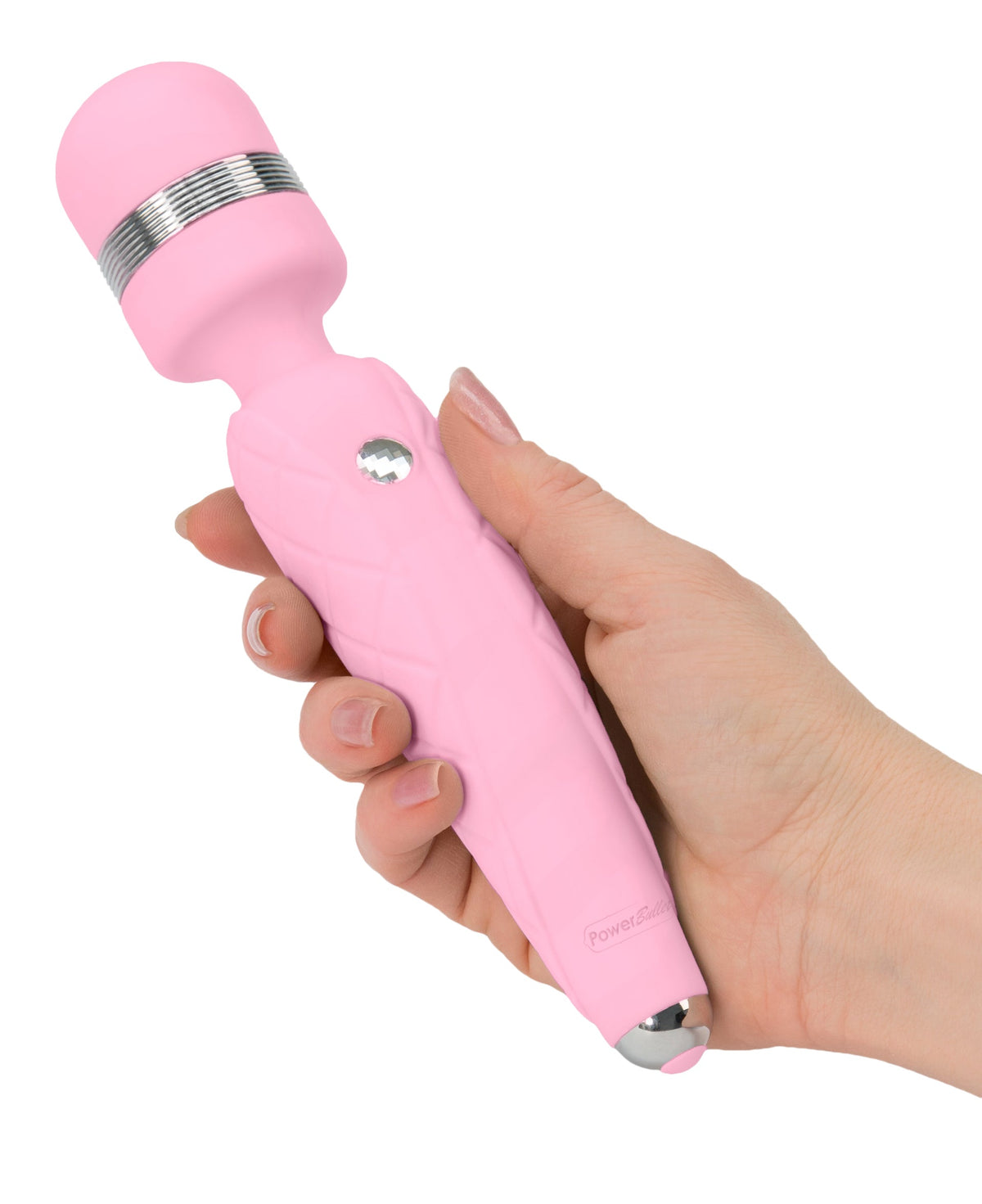 Pillow Talk Cheeky Wand – Luxury Wand Vibrator with Swarovski Crystal > Sex Toys > Massage Wands - Tophatter Daily Deals