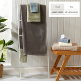 100% Cotton Checkered Jacquard Bath Towel Set - Giuliana Collection Bath - Tophatter Daily Deals