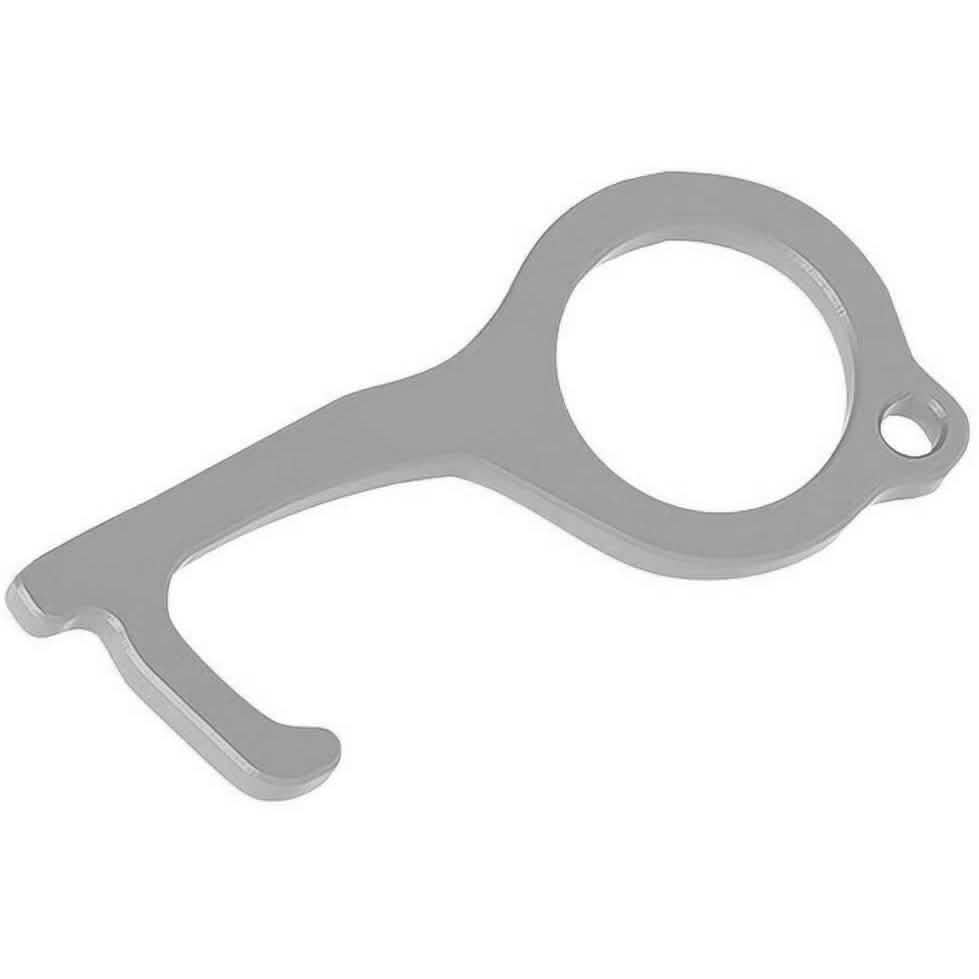 No-Contact Door Opener Hand Key Tool Silver Face Masks & PPE - Tophatter Daily Deals