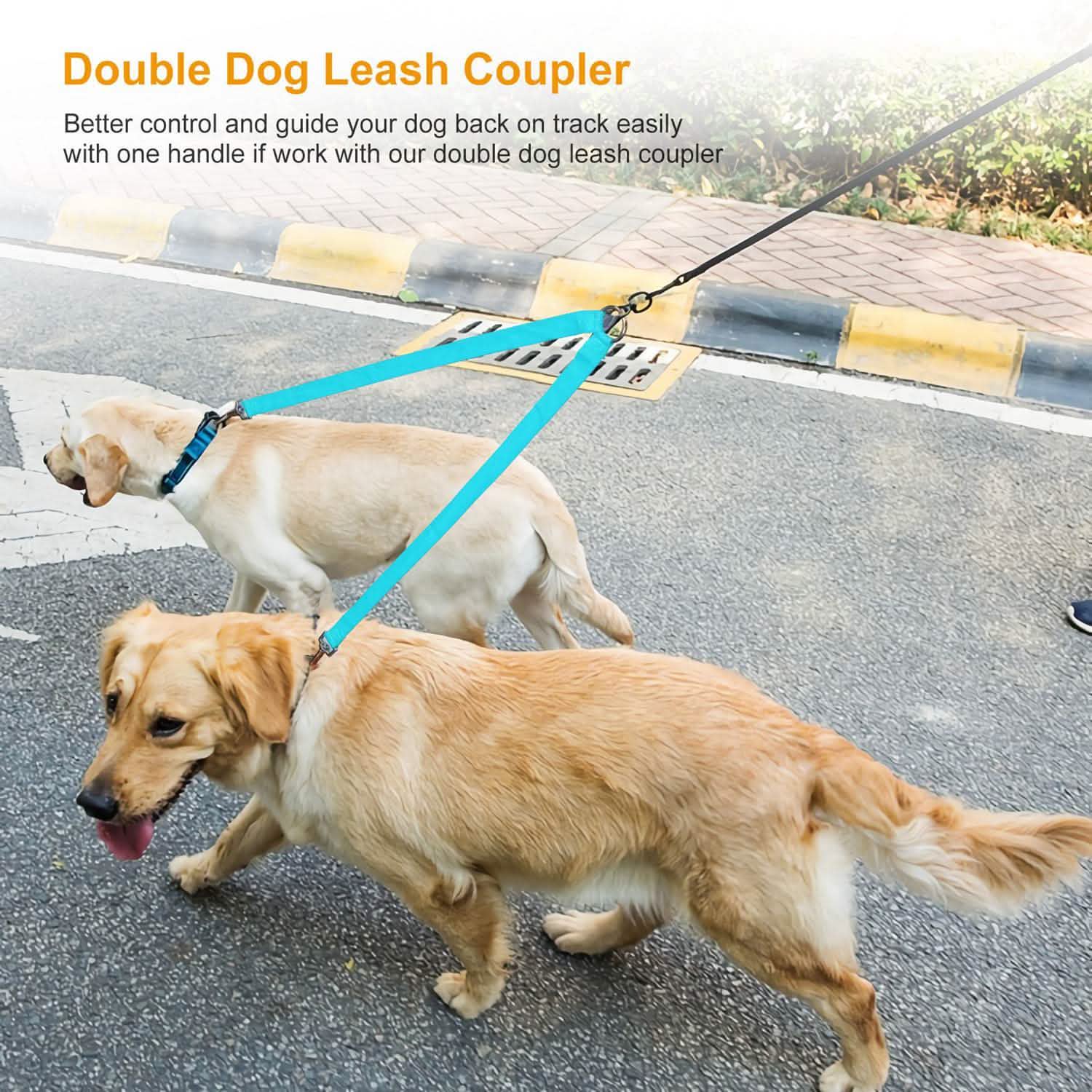 No-Tangle Dual Dogs Leash Pet Supplies - Tophatter Daily Deals