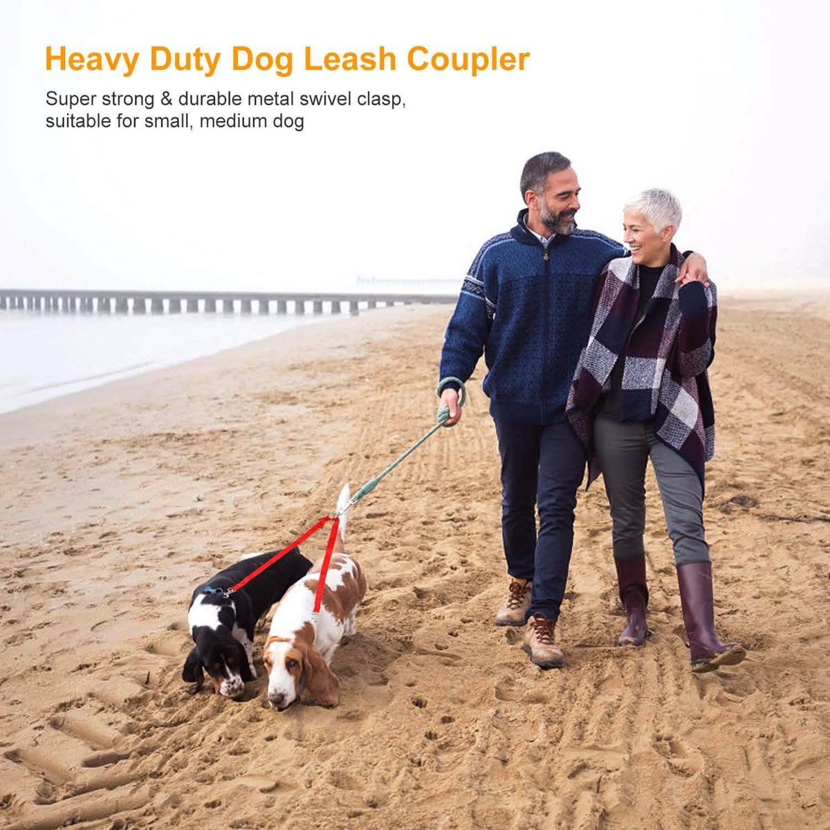 No-Tangle Dual Dogs Leash Pet Supplies - Tophatter Daily Deals