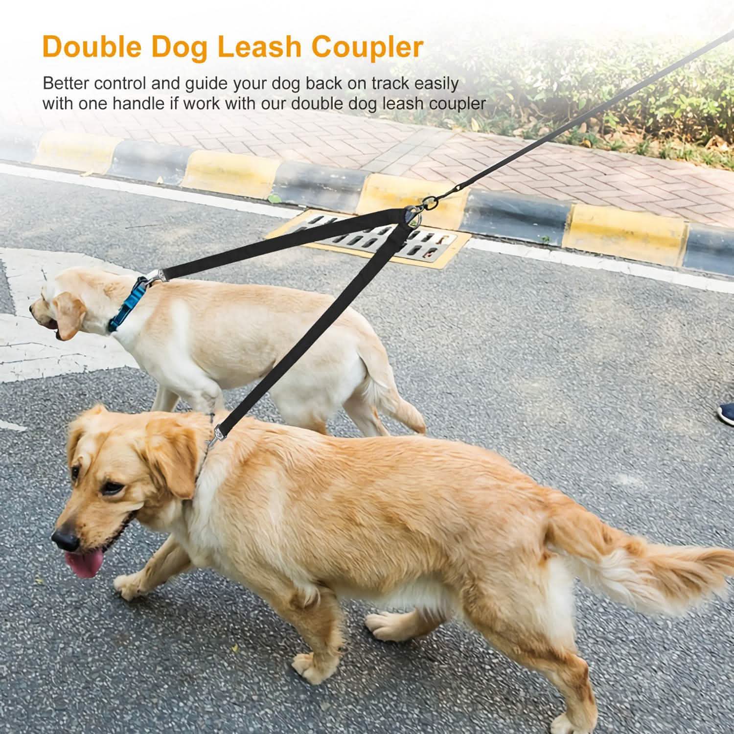 No-Tangle Dual Dogs Leash Pet Supplies - Tophatter Daily Deals
