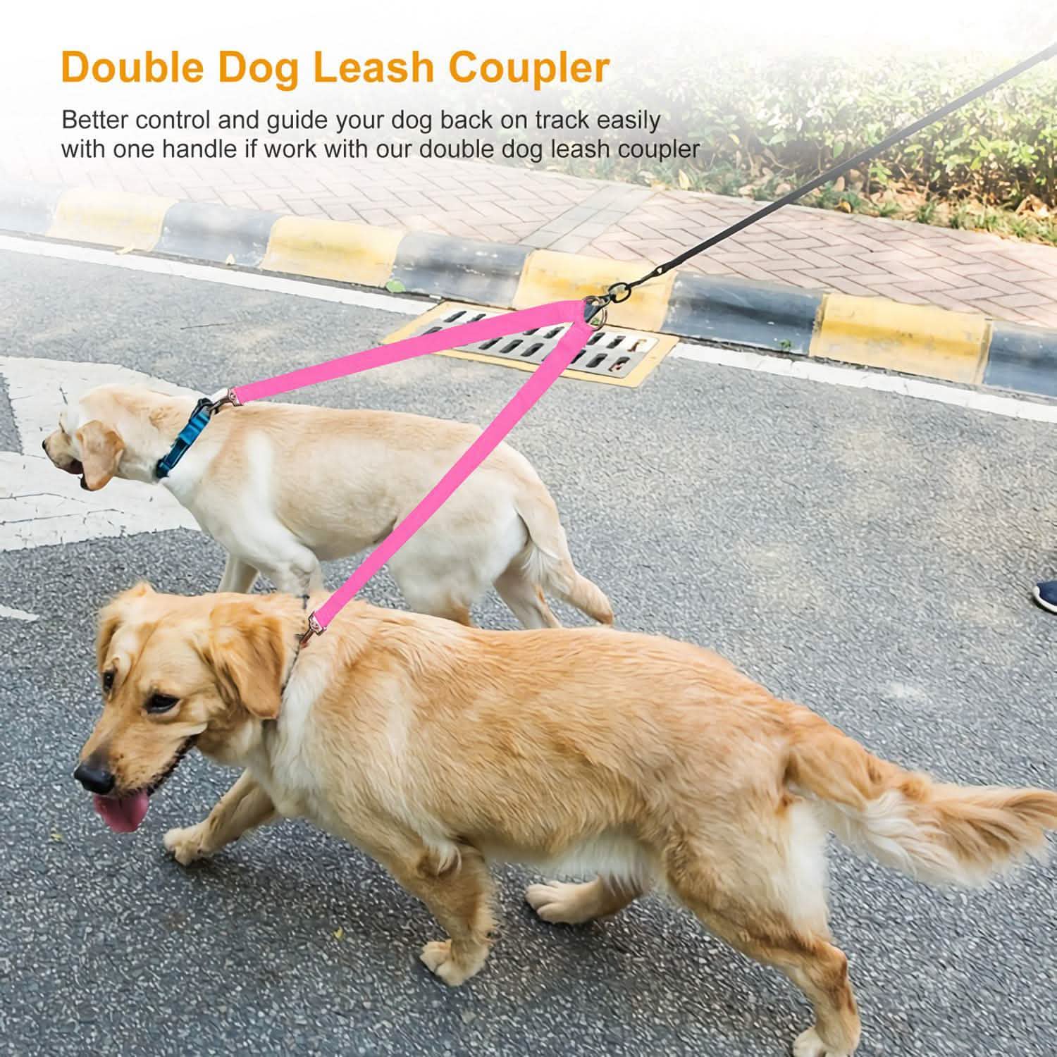 No-Tangle Dual Dogs Leash Pet Supplies - Tophatter Daily Deals