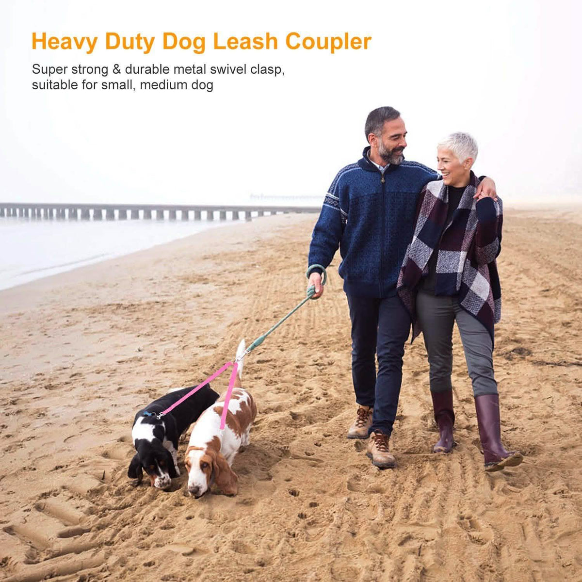 No-Tangle Dual Dogs Leash Pet Supplies - Tophatter Daily Deals