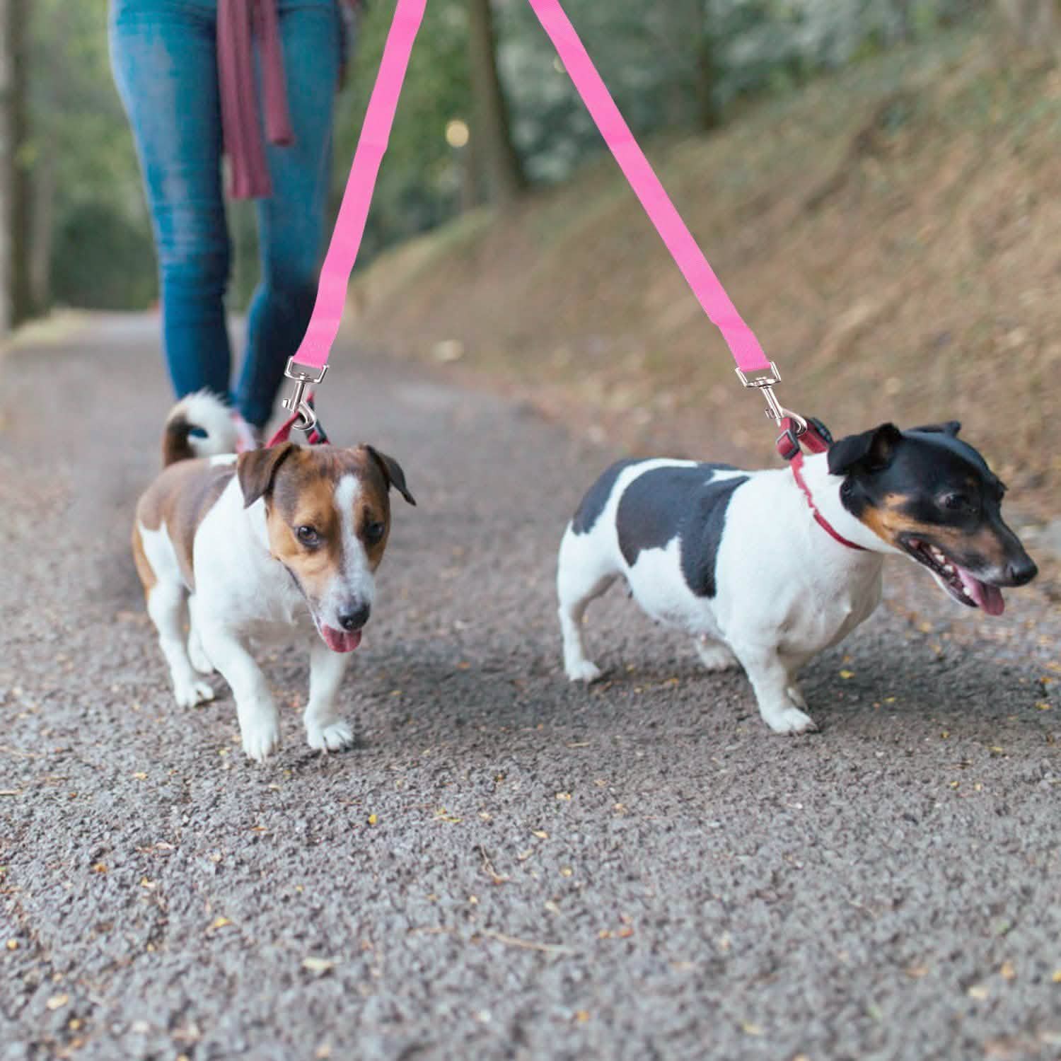 No-Tangle Dual Dogs Leash Pet Supplies - Tophatter Daily Deals