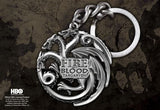 Game Of Thrones - Targaryen Sigil Keychain (Gun Metal) Keyring - Tophatter Daily Deals