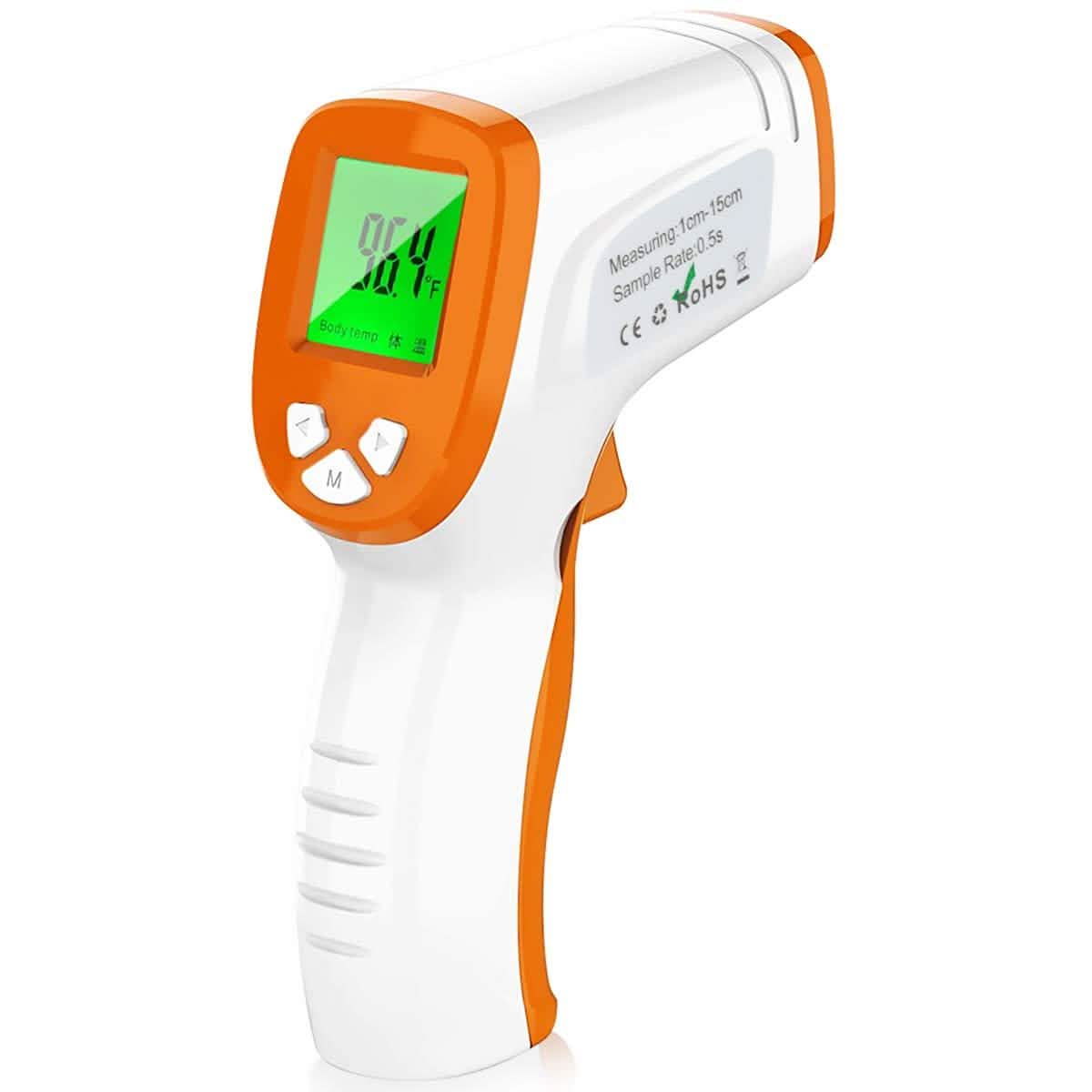 Non-Contact Digital Infrared Thermometer D-380 Face Masks & PPE - Tophatter Daily Deals