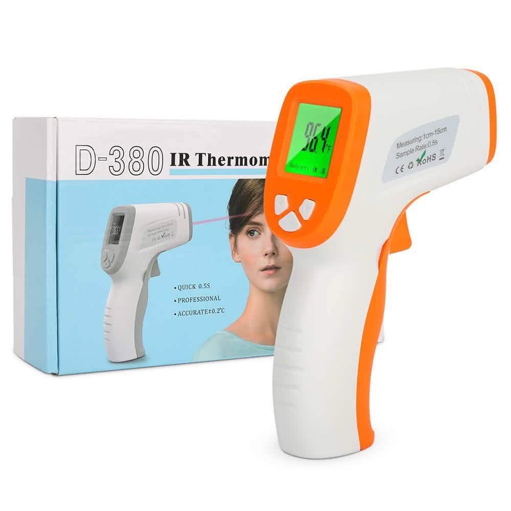 Non-Contact Digital Infrared Thermometer D-380 Face Masks & PPE - Tophatter Daily Deals