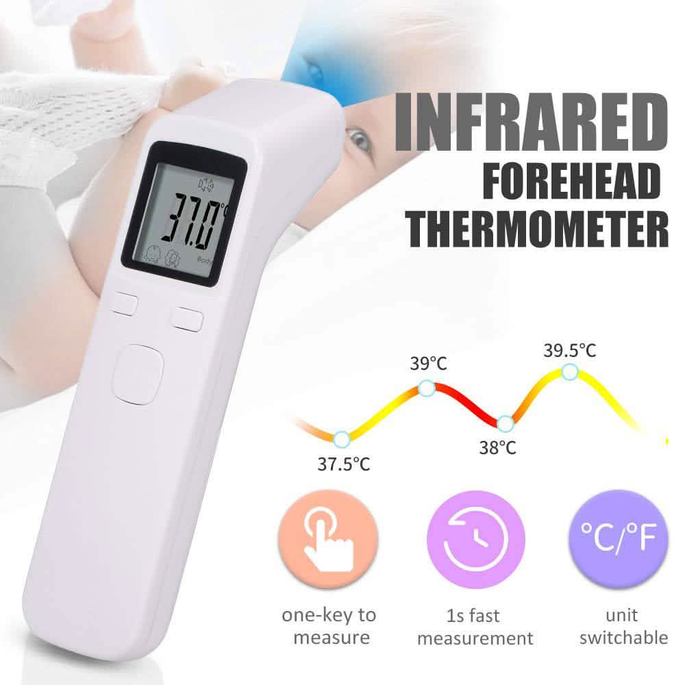 Non-Contact Infrared Digital Scanner Device Advanced Temperature Measurement ALK116 Face Masks & PPE - Tophatter Daily Deals