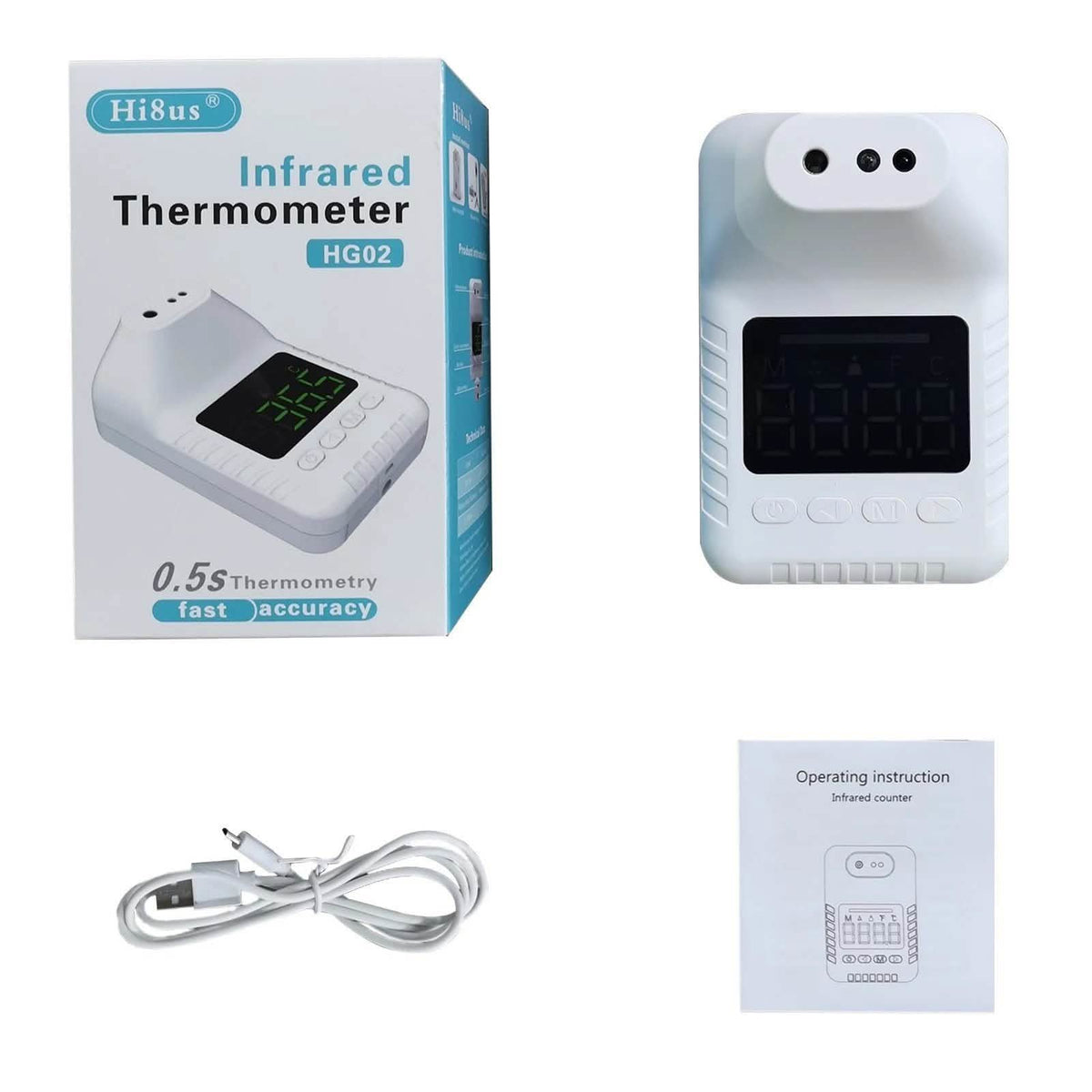 Non-Contact Infrared Forehead Thermometer Face Masks & PPE - Tophatter Daily Deals