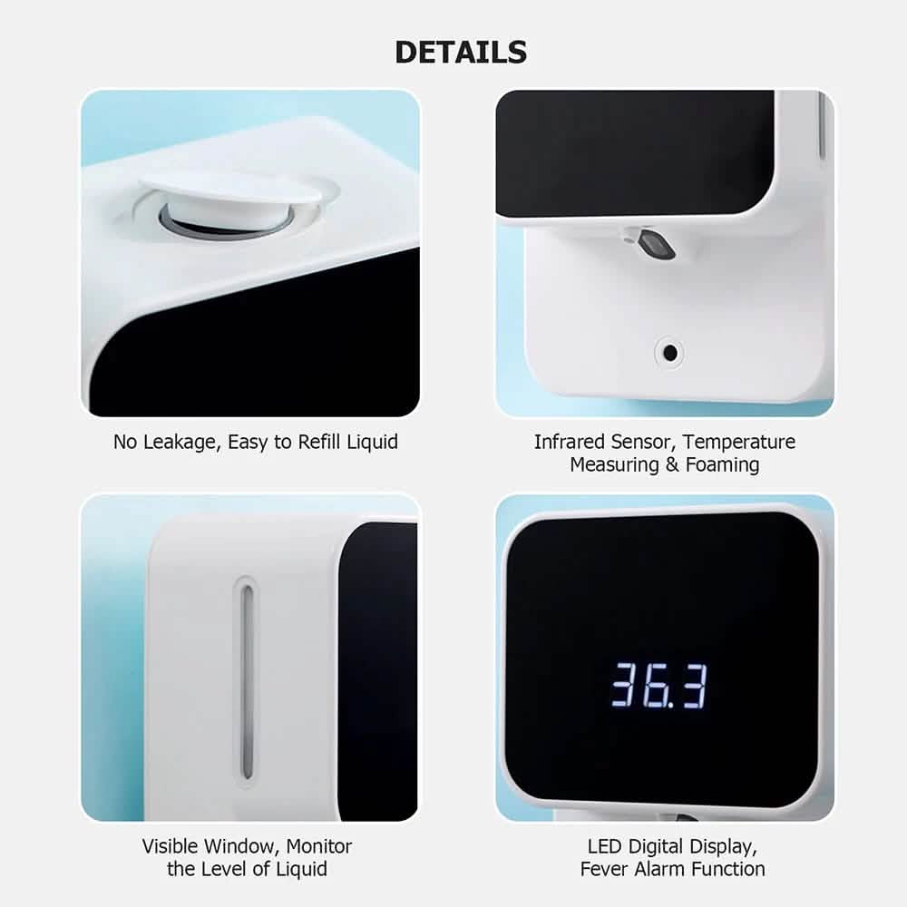 Non-Contact Temperature Measurement Soap Dispenser Bath - Tophatter Daily Deals
