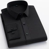 Non-iron Office Shirts for Men Black Men T-Shirts - Tophatter Daily Deals