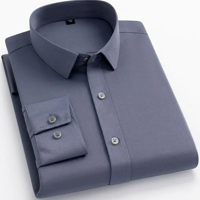 Non-iron Office Shirts for Men Gray Men T-Shirts - Tophatter Daily Deals