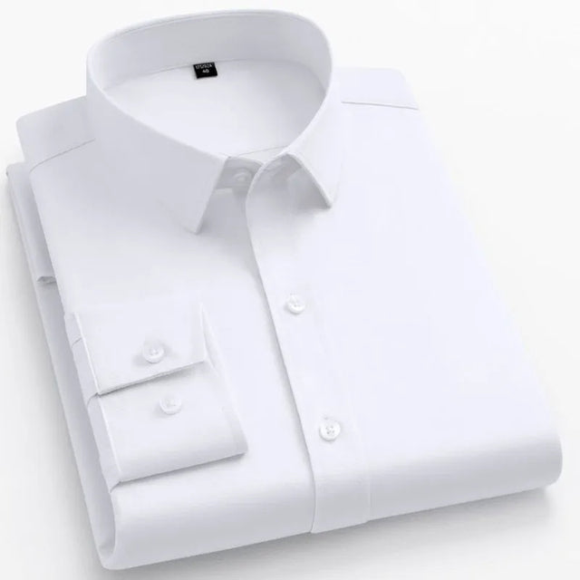 Non-iron Office Shirts for Men White Men T-Shirts - Tophatter Daily Deals