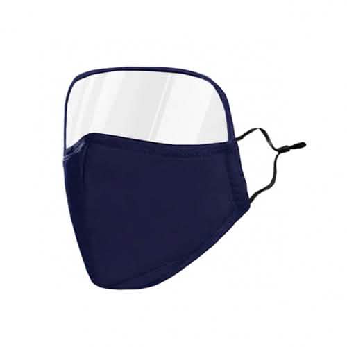 Non-Medical Protective Face Mask with Eye Shield Blue Without Valve Face Masks & PPE - Tophatter Daily Deals