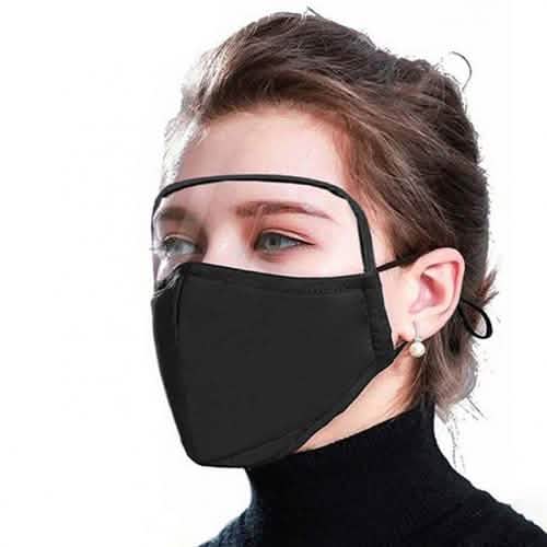Non-Medical Protective Face Mask with Eye Shield Face Masks & PPE - Tophatter Daily Deals