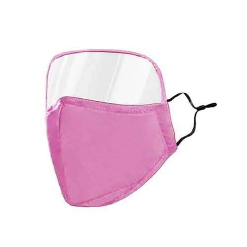 Non-Medical Protective Face Mask with Eye Shield Pink Without Valve Face Masks & PPE - Tophatter Daily Deals