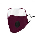 Non-Medical Protective Face Mask with Eye Shield Purple With Valve Face Masks & PPE - Tophatter Daily Deals