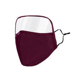 Non-Medical Protective Face Mask with Eye Shield Purple Without Valve Face Masks & PPE - Tophatter Daily Deals