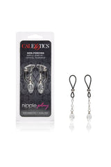 Cal Exotics - Nipple Play - Non-Piercing Nipple Jewelry - Crystal Teardrop BDSM - Tophatter Daily Deals