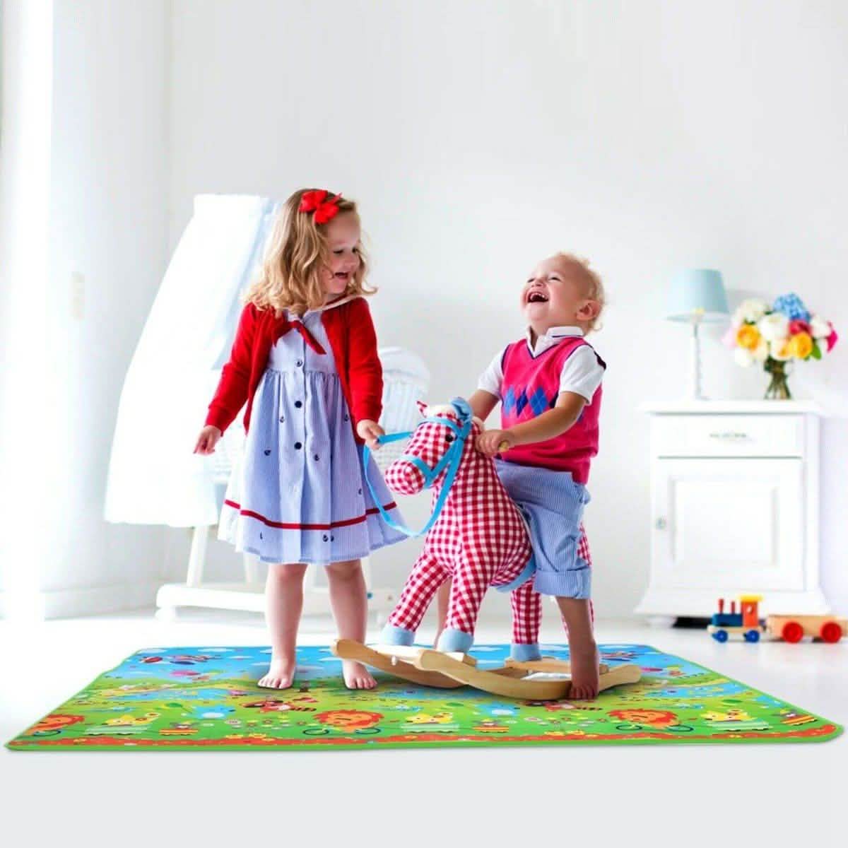 Non-Slip 2 Sides Foldable Soft Foam Kids Play Mat Toys & Games - Tophatter Daily Deals