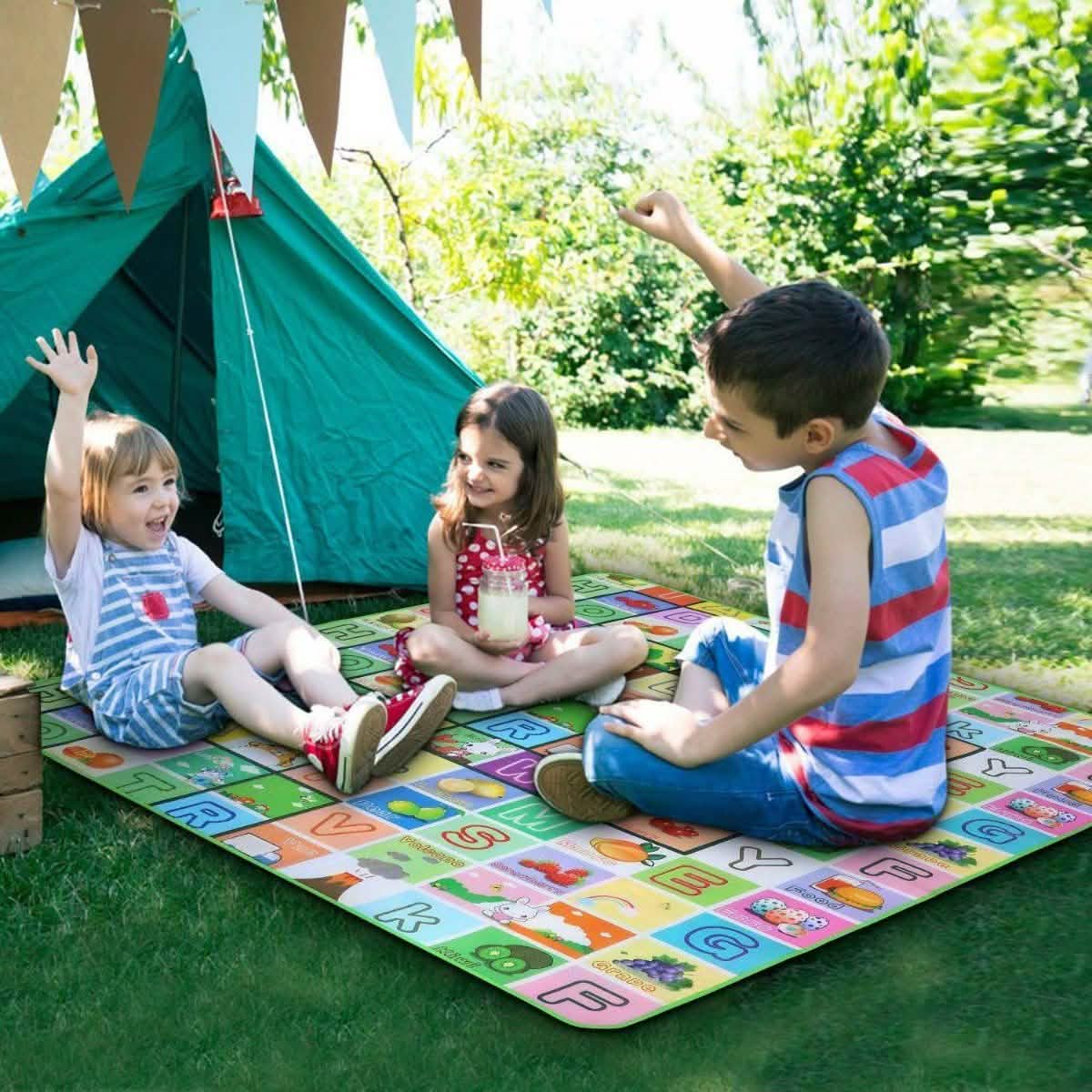 Non-Slip 2 Sides Foldable Soft Foam Kids Play Mat Toys & Games - Tophatter Daily Deals