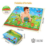 Non-Slip 2 Sides Foldable Soft Foam Kids Play Mat Toys & Games - Tophatter Daily Deals