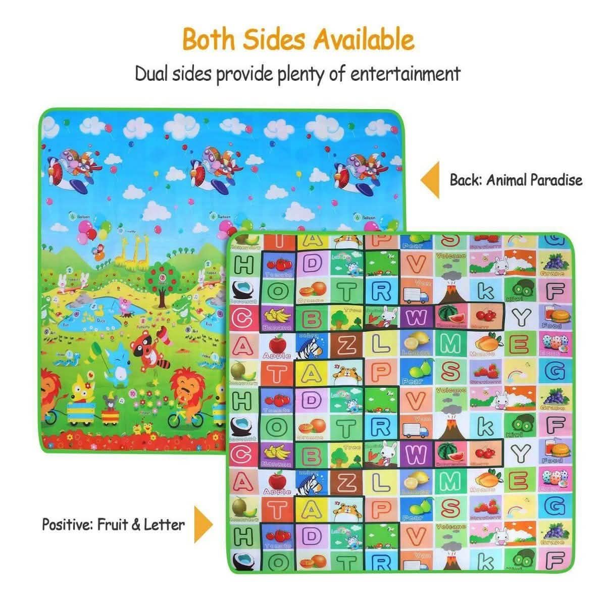 Non-Slip 2 Sides Foldable Soft Foam Kids Play Mat Toys & Games - Tophatter Daily Deals