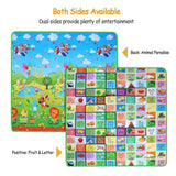 Non-Slip 2 Sides Foldable Soft Foam Kids Play Mat Toys & Games - Tophatter Daily Deals