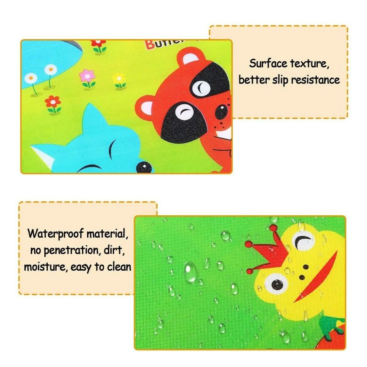 Non-Slip 2 Sides Foldable Soft Foam Kids Play Mat Toys & Games - Tophatter Daily Deals