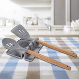 Non-Slip Heat Resistant Silicone Multiple Utensil Rest with Drip Pad Kitchen Tools & Gadgets - Tophatter Daily Deals