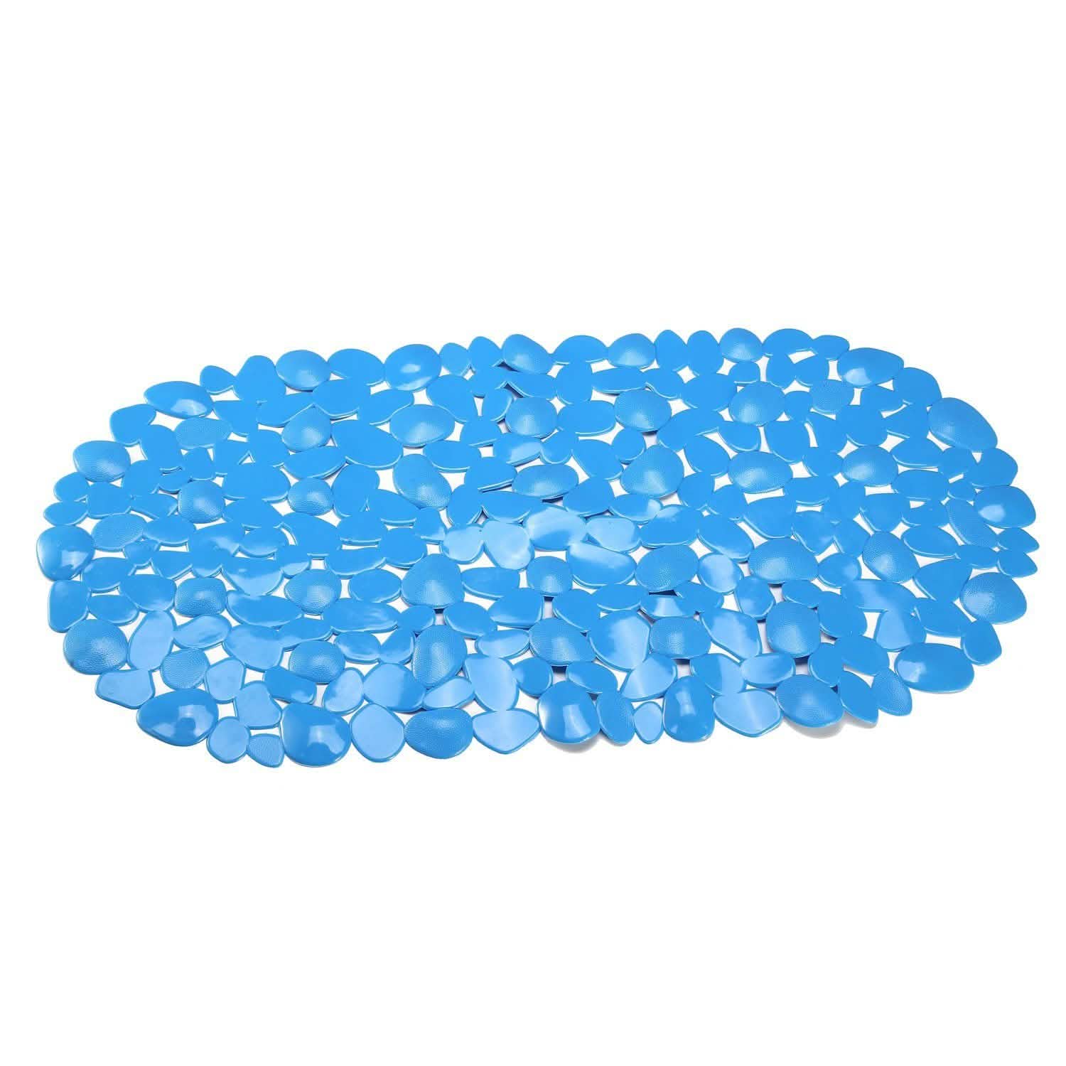 Non-Slip Massage Pebble Bath Mat Blue Bath - Tophatter Daily Deals