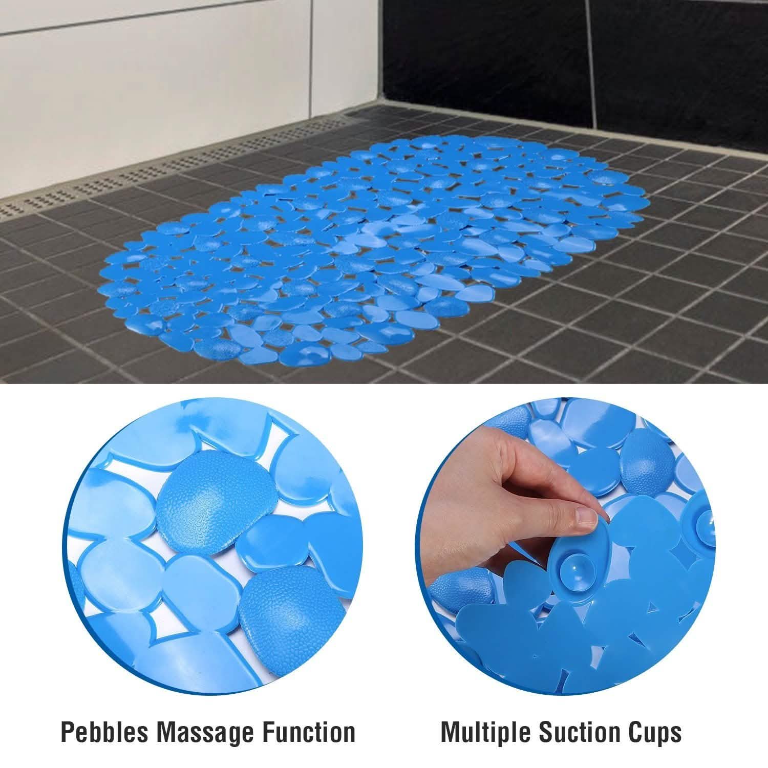 Non-Slip Massage Pebble Bath Mat Bath - Tophatter Daily Deals