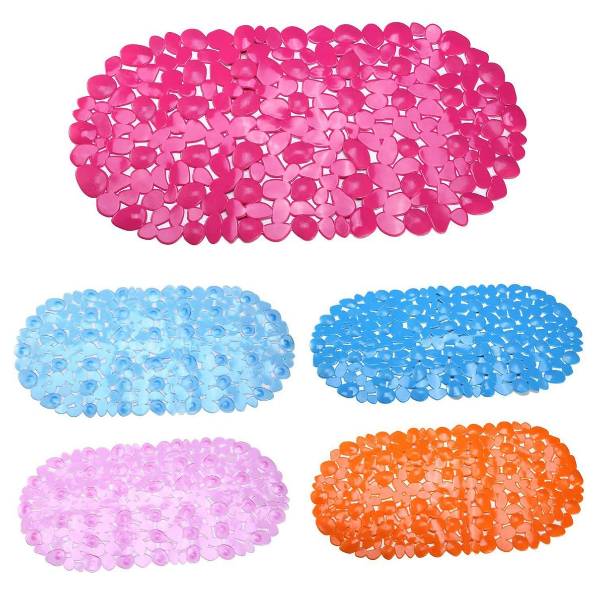 Non-Slip Massage Pebble Bath Mat Bath - Tophatter Daily Deals