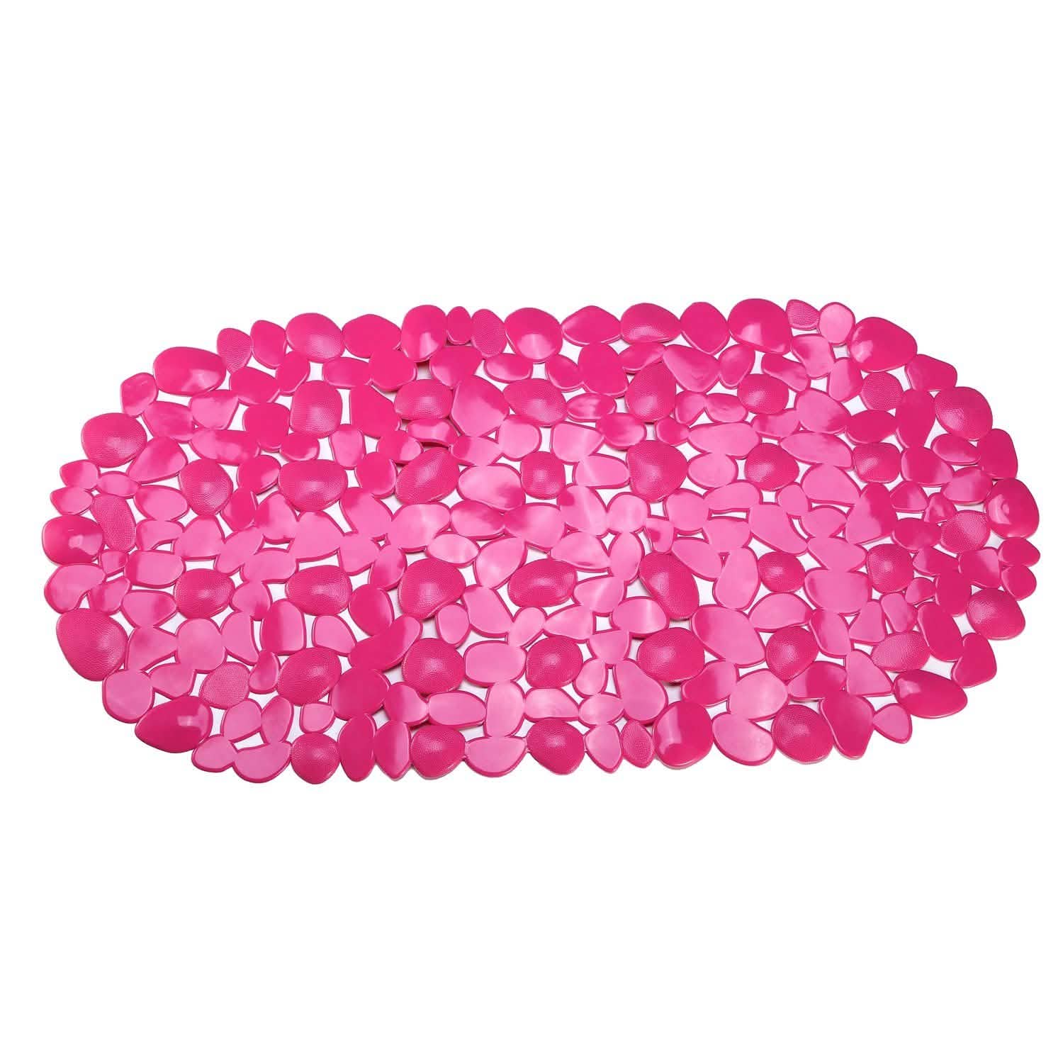 Non-Slip Massage Pebble Bath Mat Pink Bath - Tophatter Daily Deals