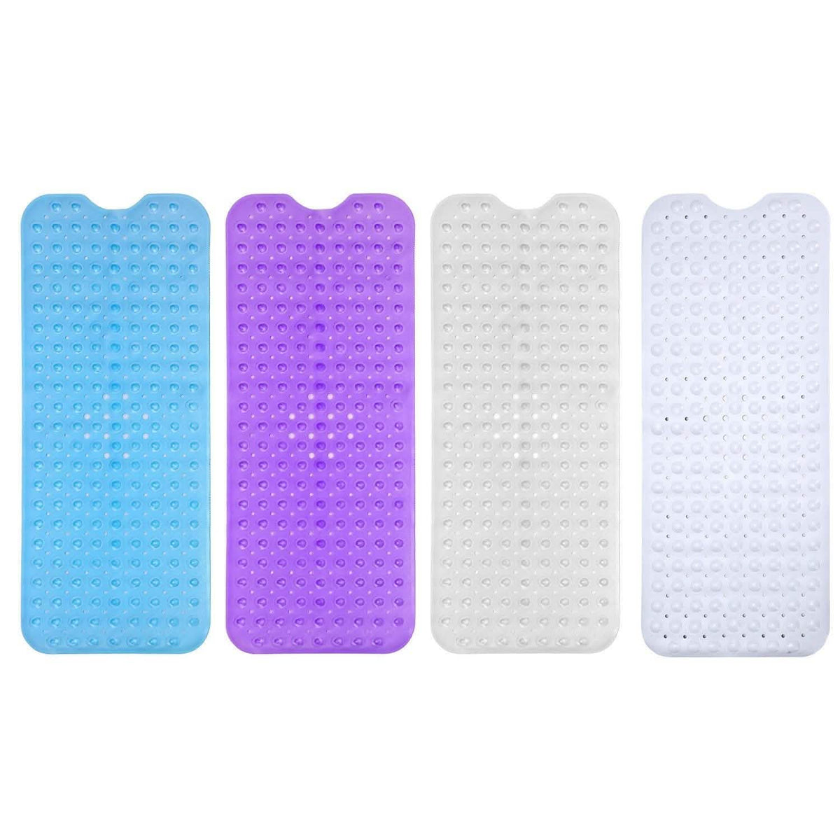 Non Slip Shower Mat Massage Anti-Bacterial with Suction Cups Bath - Tophatter Daily Deals
