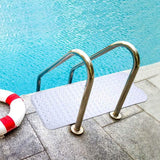 Non Slip Shower Mat Massage Anti-Bacterial with Suction Cups Bath - Tophatter Daily Deals