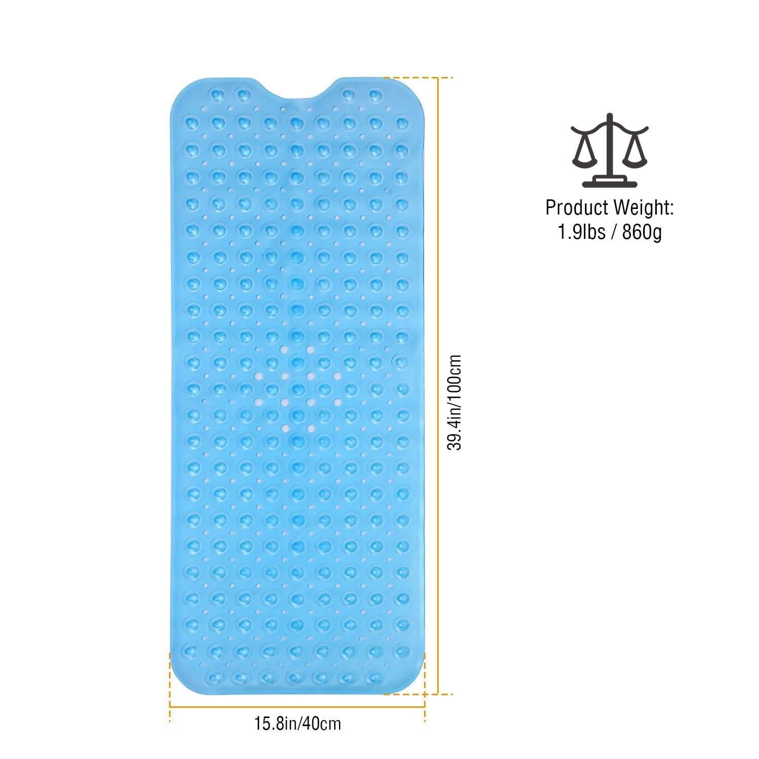 Non Slip Shower Mat Massage Anti-Bacterial with Suction Cups Bath - Tophatter Daily Deals