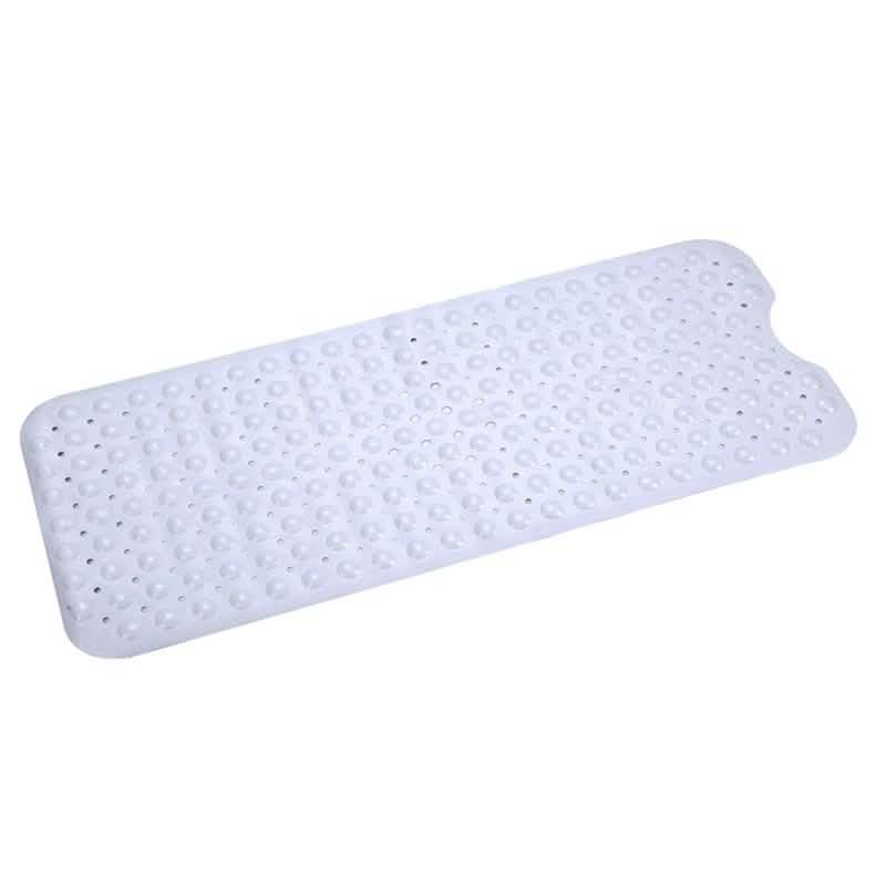 Non Slip Shower Mat Massage Anti-Bacterial with Suction Cups White Bath - Tophatter Daily Deals