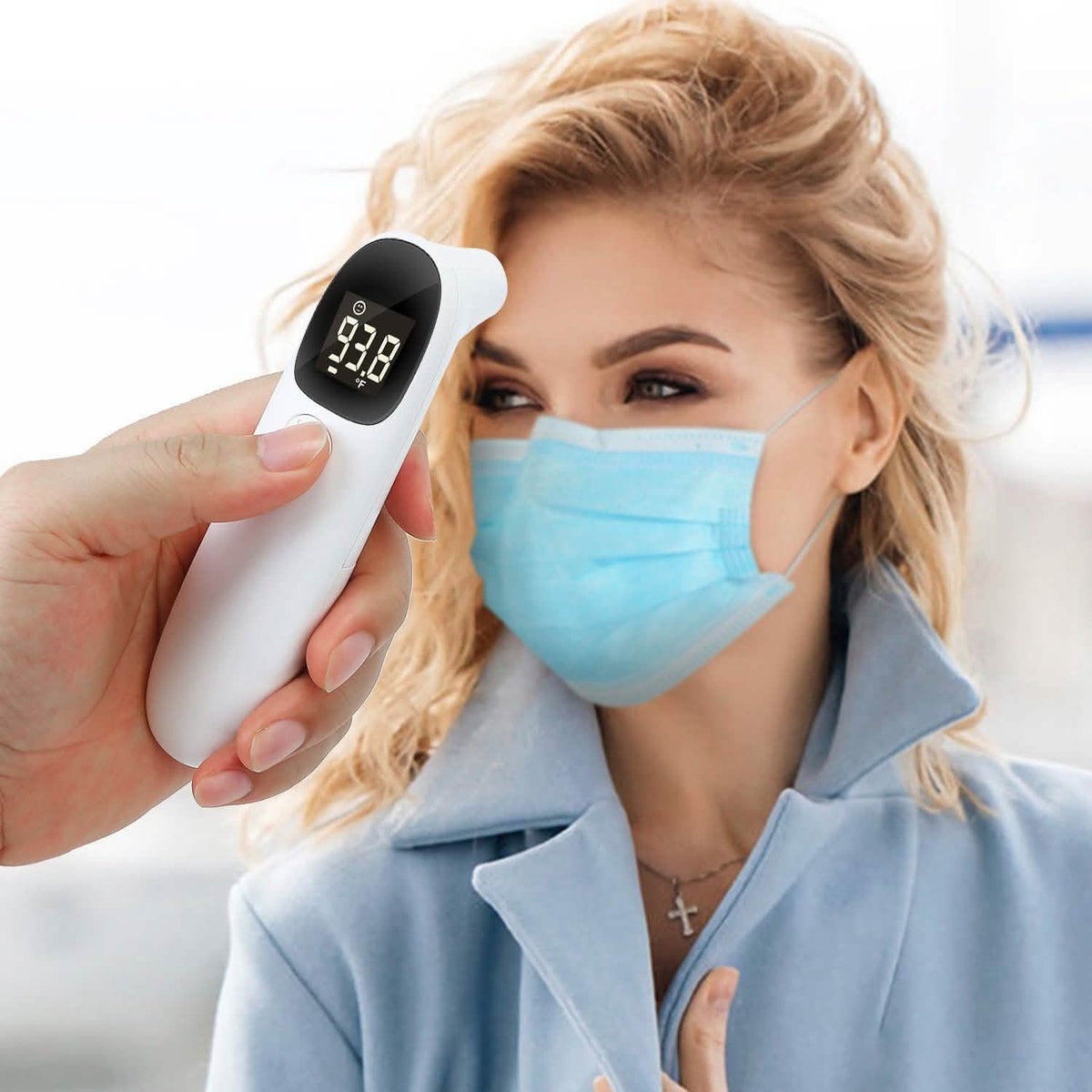 Noncontact Digital Infrared Thermometer Face Masks & PPE - Tophatter Daily Deals