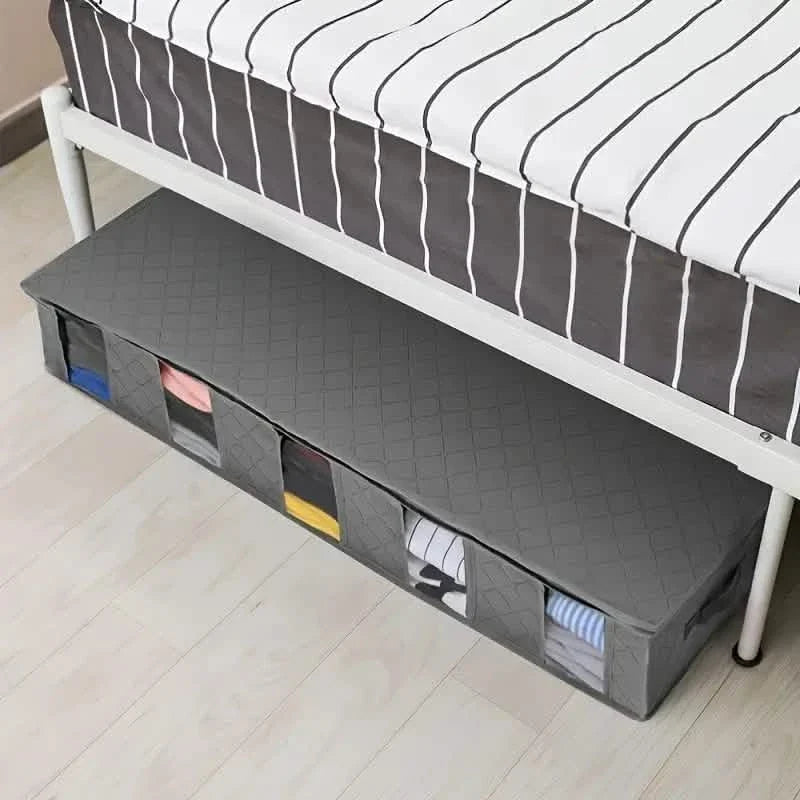 Nordic Quilt Bag Clothes Storage Box Under Bed Storage Storage & Organization - Tophatter Daily Deals