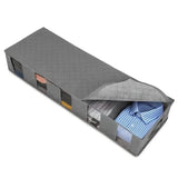 Nordic Quilt Bag Clothes Storage Box Under Bed Storage Gray Storage & Organization - Tophatter Daily Deals