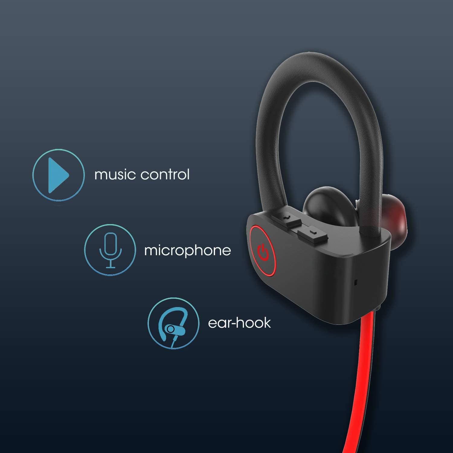 NP11 Wireless Earphones Bluetooth in-Ear Headphones with Mic In-Ear Headphones - Tophatter Daily Deals