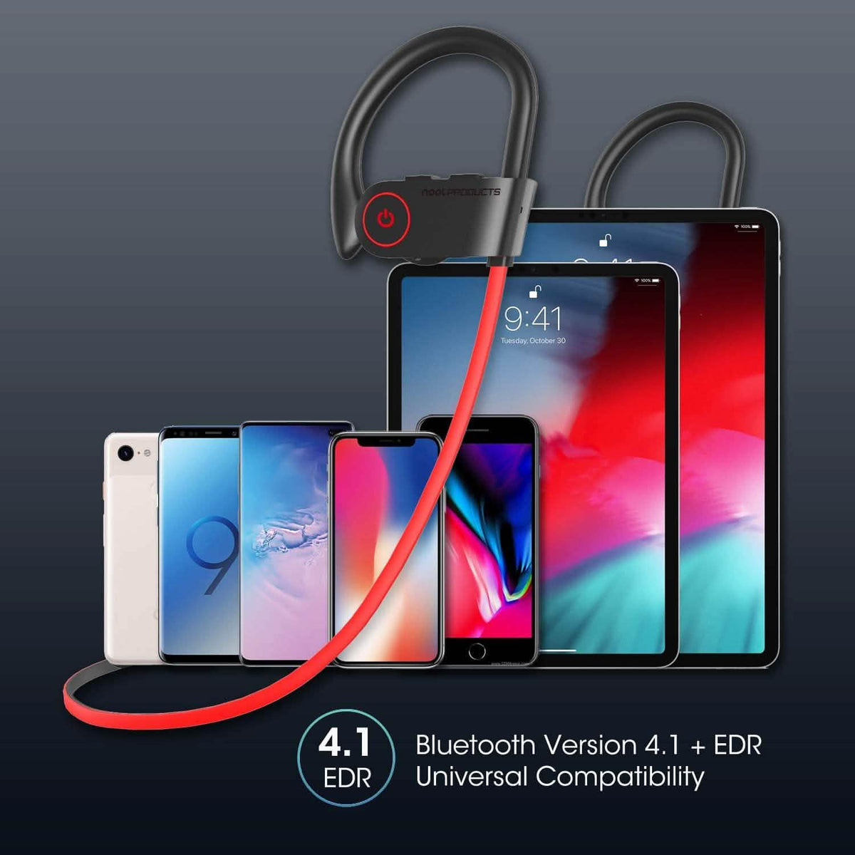 NP11 Wireless Earphones Bluetooth in-Ear Headphones with Mic In-Ear Headphones - Tophatter Daily Deals
