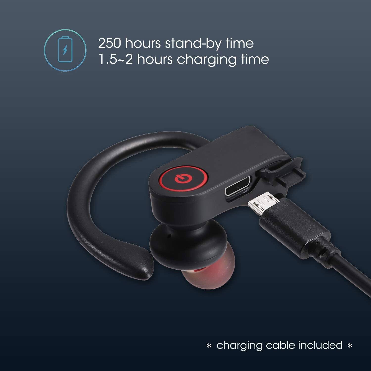 NP11 Wireless Earphones Bluetooth in-Ear Headphones with Mic In-Ear Headphones - Tophatter Daily Deals