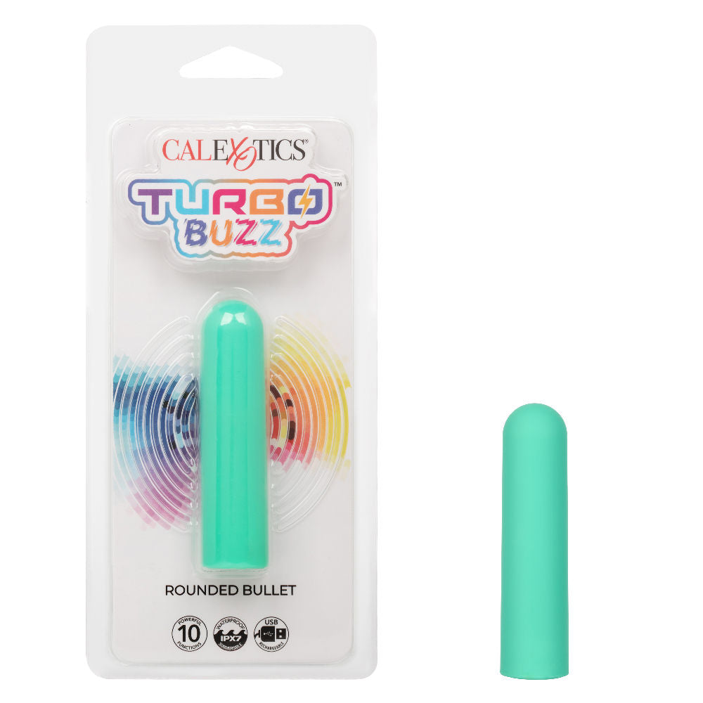 Turbo Buzz Rounded Bullet (Green) – Compact 10-Function Vibrator > Vibrators > Mini Vibrators - Tophatter Daily Deals