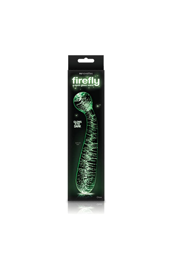 NS Novelties - Firefly - Glass Glow in the Dark G-Spot Wand - Clear/Glow Sex Toy - Tophatter Daily Deals